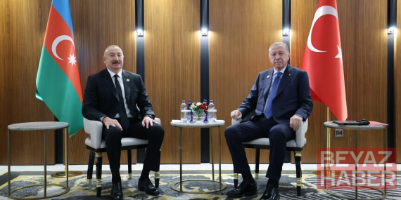 Cumhurbaşkanı Erdoğan, Azerbaycan Cumhurbaşkanı Aliyev ile görüştü