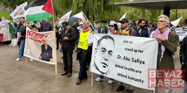 İsveç'te yüzlerce kişi İsrail'in Gazze'ye yönelik saldırılarını protesto etti