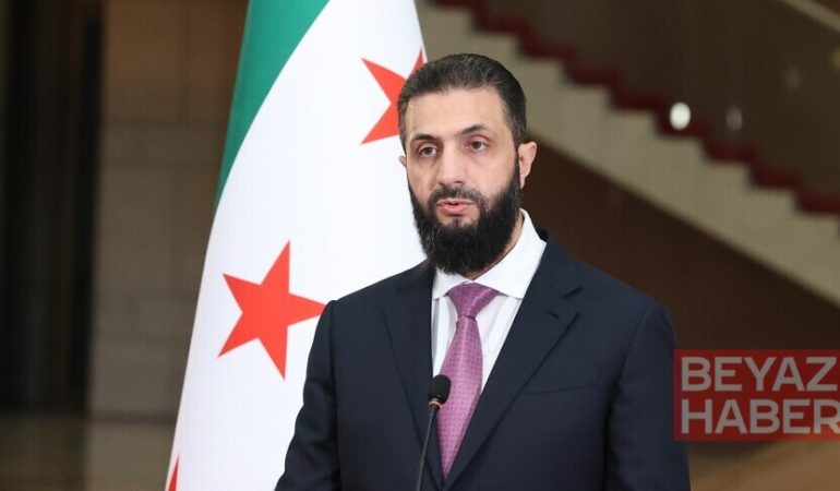 Suriye Cumhurbaşkanı Şara: Golan, Suriye toprağı olarak kalmaya devam edecek