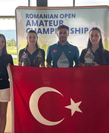 Romanya Amatör Açık Turnuvası'nda milli golfçülerden 2 şampiyonluk