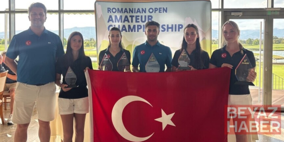 Romanya Amatör Açık Turnuvası'nda milli golfçülerden 2 şampiyonluk