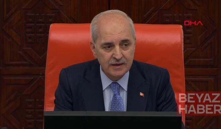 TBMM Başkanı Kurtulmuş: Kabul edilen yasanın uygulanması aşamasına geçilmiştir