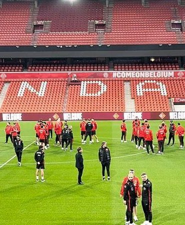 A Milli Takım, Belçika ile karşılaşacağı Maurice Dufrasne Stadyumu
