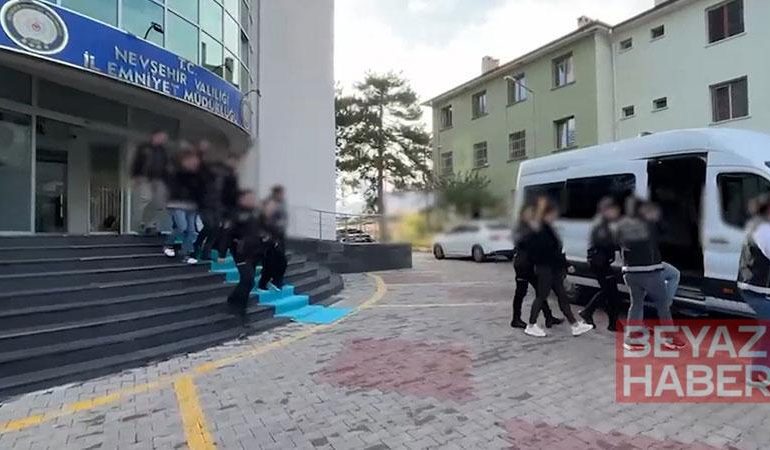 Nevşehir merkezli uyuşturucu operasyonunda gözaltına alınanlardan 18