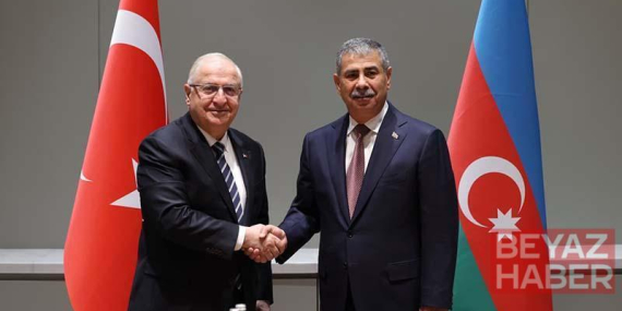 Bakan Güler, Azerbaycan Savunma Bakanı Hasanov ile görüştü