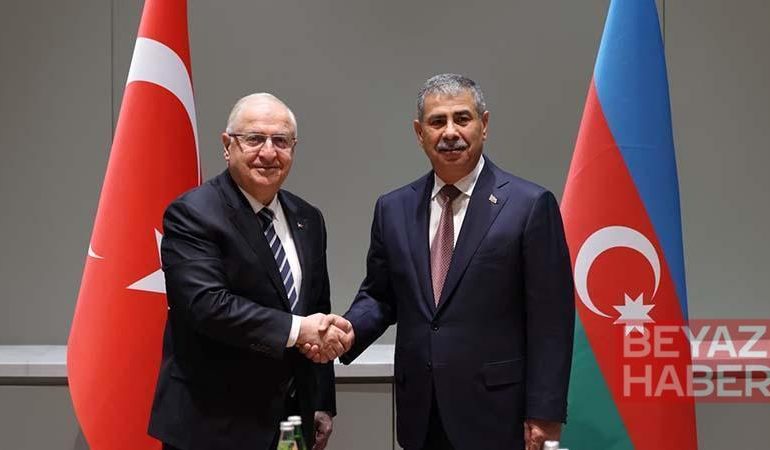Bakan Güler, Azerbaycan Savunma Bakanı Hasanov ile görüştü