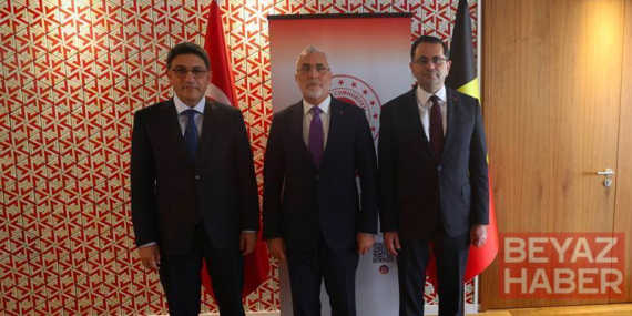 Çalışma ve Sosyal Güvenlik Bakanı Vedat Işıkhan, Belçika’da