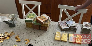 Külçe külçe altın, deste deste para... Mersin'de yolsuzluk soruşturması şüphelisinin evinden servet çıktı