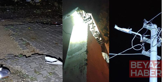 Kozan’da yıldırım düştü; elektrik direği ve bina zarar gördü, araçlarda hasar oluştu