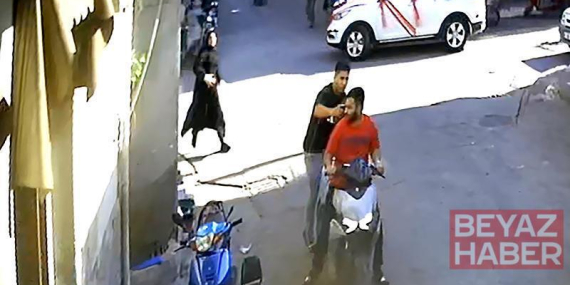 Çantasını gasbeden şüphelinin peşinden koştu