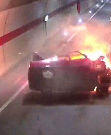 Tünelde beton mikserine çarpan otomobilin sürücüsü öldü