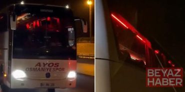 Osmaniyespor FK’nın taraftar otobüsüne taşlı saldırıya 7 gözaltı