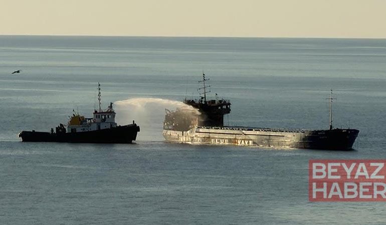 Karadeniz’de saldırıya uğrayan gemi, Giresun açıklarına sürüklendi