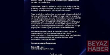 Kulüpler Birliği’nden yayın ihalesiyle ilgili açıklama