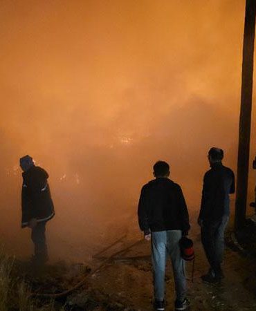 Kütahya’da 6 samanlık ve ahır yandı