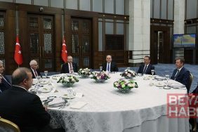 Cumhurbaşkanı Erdoğan, yüksek mahkeme başkanlarıyla yemekte bir araya geldi