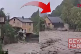 Sakarya'da şiddetli sağanak | Dere kenarındaki iki katlı villa yıkıldı! O anlar kamerada...