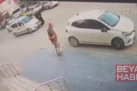 Hafif ticari aracın yayaya çarptığı kaza kamerada