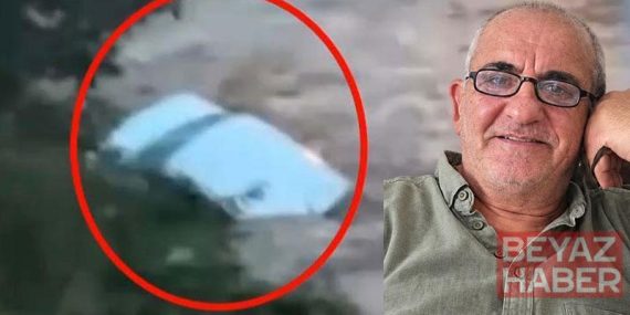 Sarıyer’de selde kaybolan Ahmet Derin’in aracının sürüklendiği anların görüntüsü ortaya çıktı