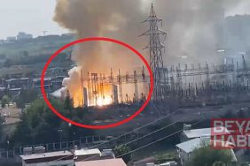 Diyarbakır'da trafo merkezinde yangın ve patlamalar kamerada