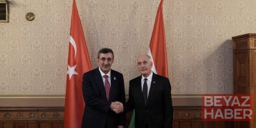 Cumhurbaşkanı Yardımcısı Yılmaz, Macaristan Cumhurbaşkanı Baka ile bir araya geldi