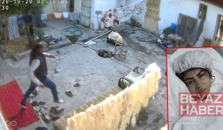 Kendisini terk eden kadın ile annesini bıçaklayan şüphelinin eve girip çıktığı anlar kamerada