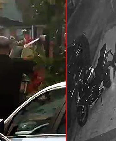 Trafikte tartıştığı kişiye sopayla vurduktan sonra takip edip yine saldırdı