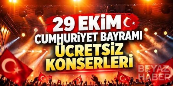 29 EKİM ÜCRETSİZ KONSERLERİ 2026: İstanbul 29 Ekim Cumhuriyet Bayramı konserleri nerede, saat kaçta, hangi sanatçılar sahne alacak?