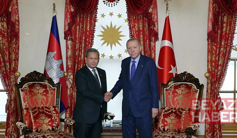 Başkan Erdoğan, Kamboçya Başbakanı Manet'i kabul etti