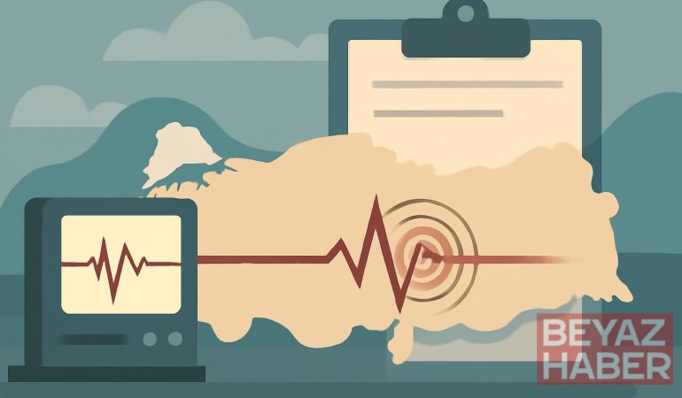 weekly earthquake activity report for Turkey, seismograph line and map of Anatolia