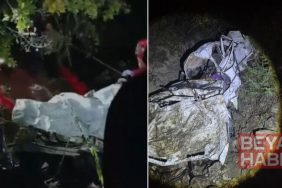 Dönüş yolunda facia! Demir yığınına dönen araçta 4 kişi öldü 1 kişi yaralandı