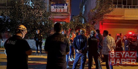 Çatlaklar oluşan 3 katlı bina tahliye edildi