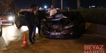 İzmir'de zincirleme kaza: 7 otomobil ve 1 motosiklet birbirine girdi