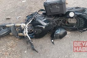 Hafif ticari araç ile çarpışan motosiklet sürücüsü öldü