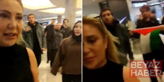 İstinye Park’ta İsrail gerginliği! Klodya Medina protestosu