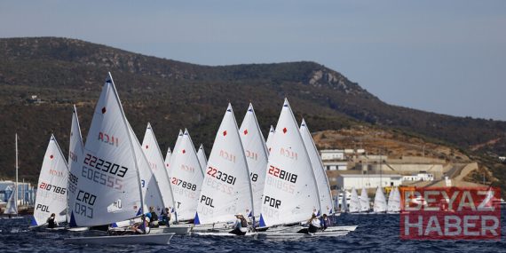 Mavi sularda yelken açan yabancı sporcular, Bodrum'un iklimine hayran kaldı