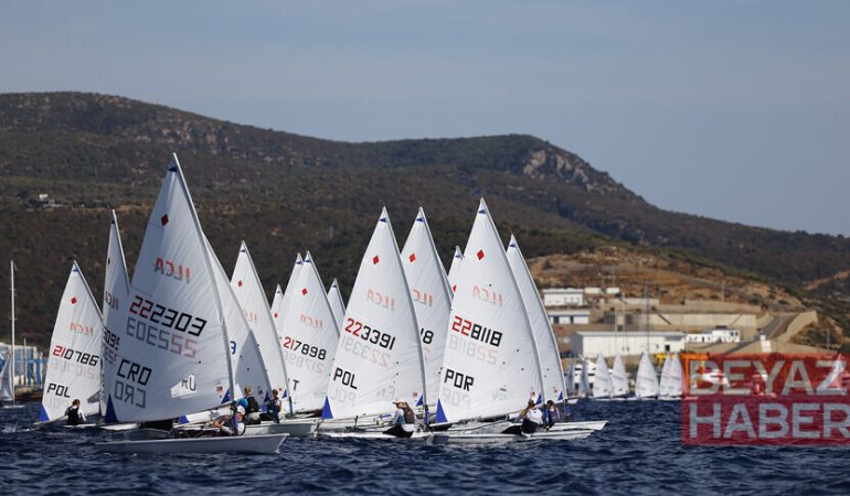 Mavi sularda yelken açan yabancı sporcular, Bodrum'un iklimine hayran kaldı