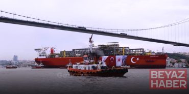 Türkiye'nin ilk yüzer üretim platformu Osman Gazi görev yerine uğurlanıyor