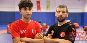 Antrenör babanın şampiyon oğlu güreşte yeni başarılar peşinde