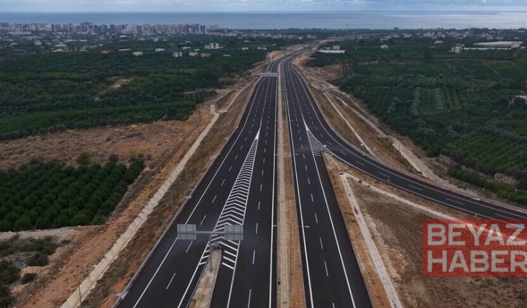 Çeşmeli-Taşucu Otoyolu'nun Kızkalesi kesimi 19 Ekim'de trafiğe açılacak