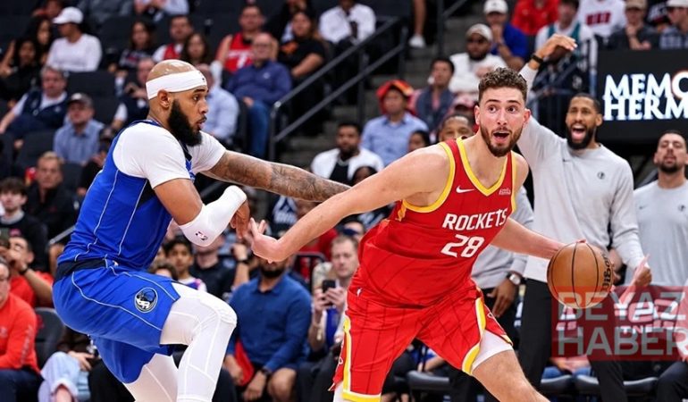 Alperen Şengün, NBA'de sezona "double-double" ile başladı