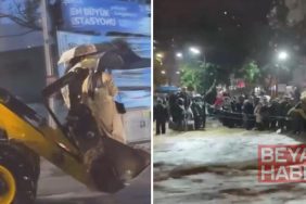 İstanbul'da hayat felç oldu: Kepçe ve halatlarla hayata tutundular