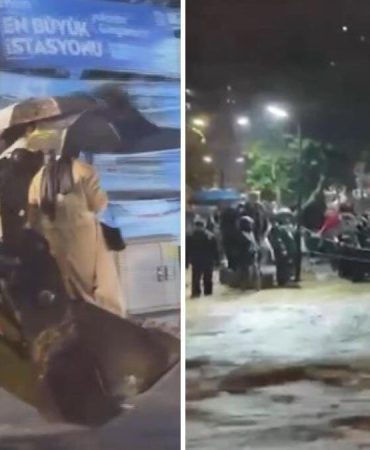 İstanbul'da hayat felç oldu: Kepçe ve halatlarla hayata tutundular